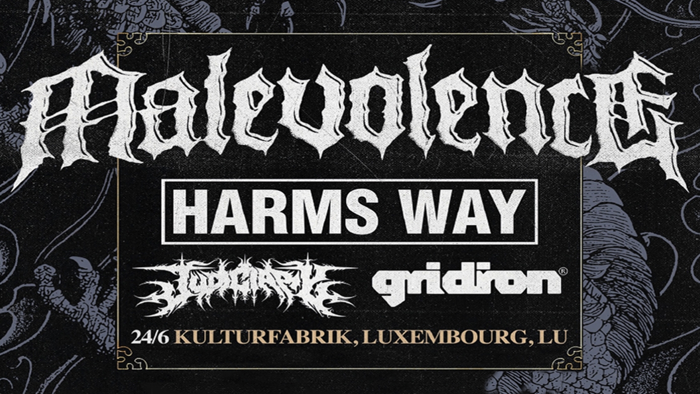 MALEVOLENCE + HARMS WAY + JUDICIARY + GRIDIRON